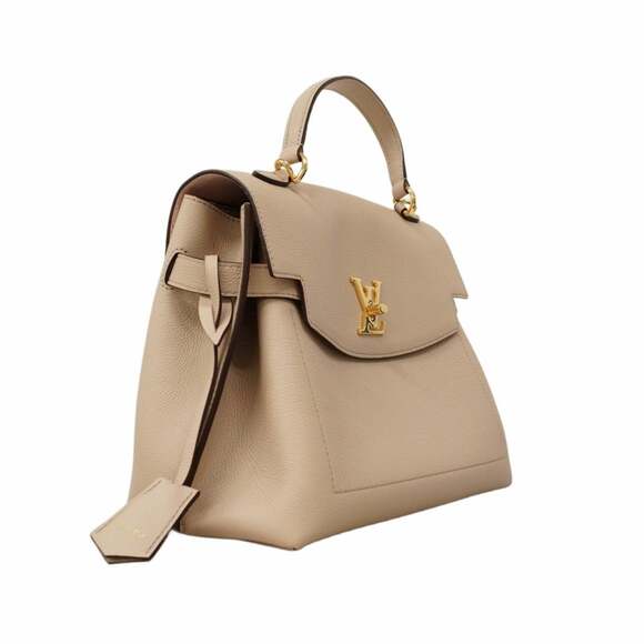 Louis Vuitton Lock Me Ever MM Handbag M56094 Greige 2-Way Bag for Women - Picture 2 of 11